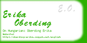 erika oberding business card